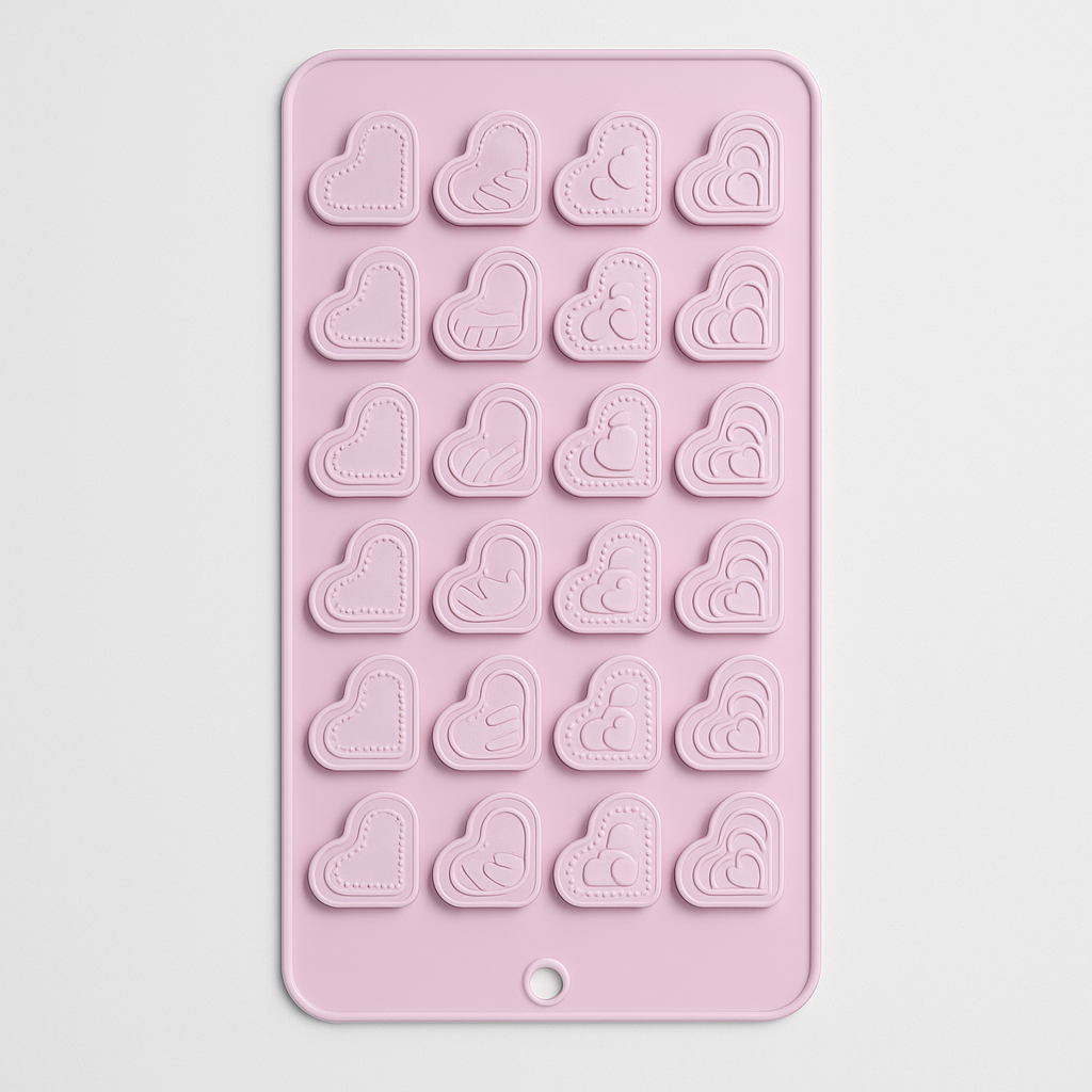 Forma silicon mini ciocolată 24 inimi