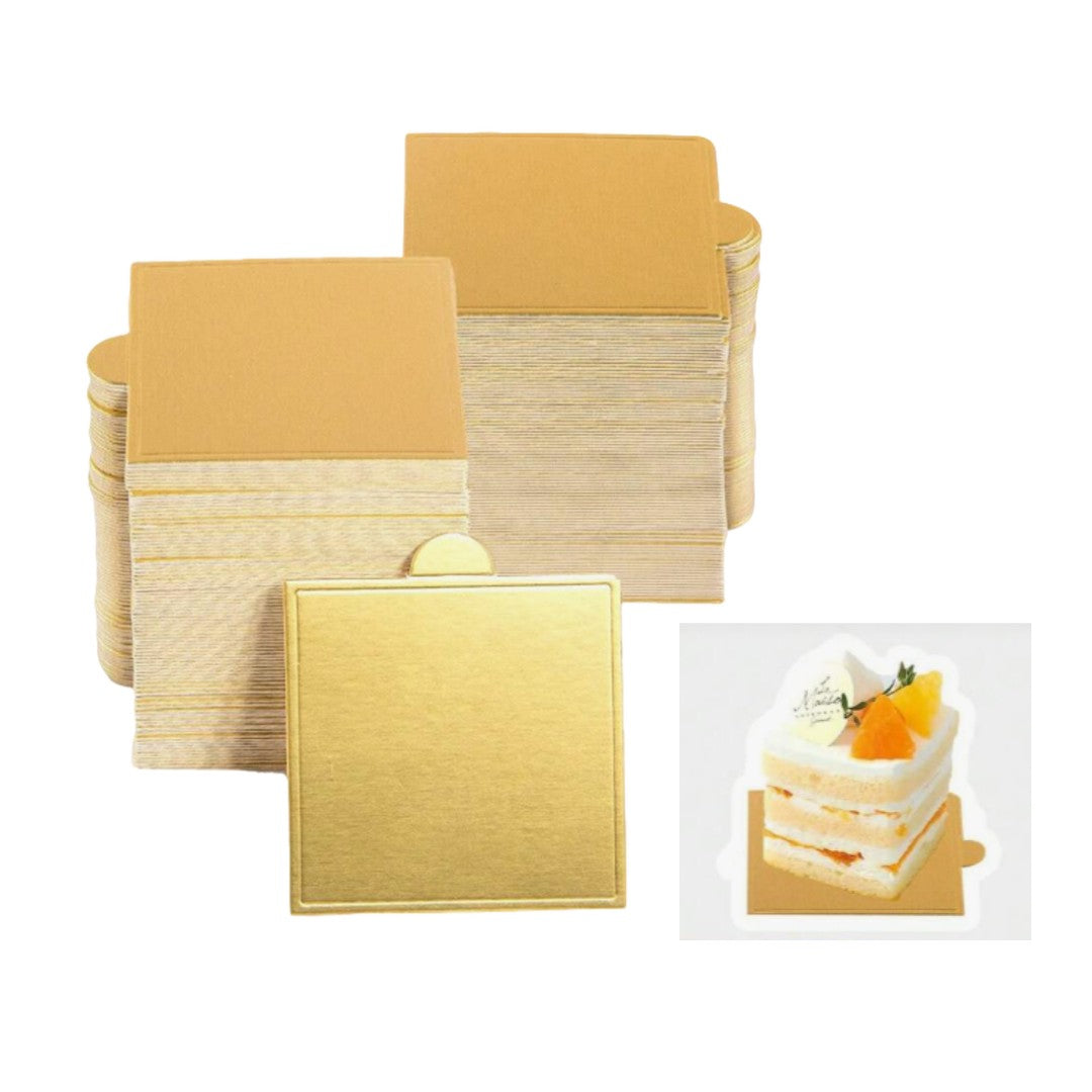 Set 25 tăvițe aurii pentru deserturi