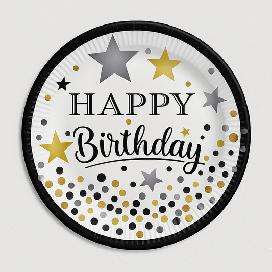 Set 8 farfurii Happy Birthday